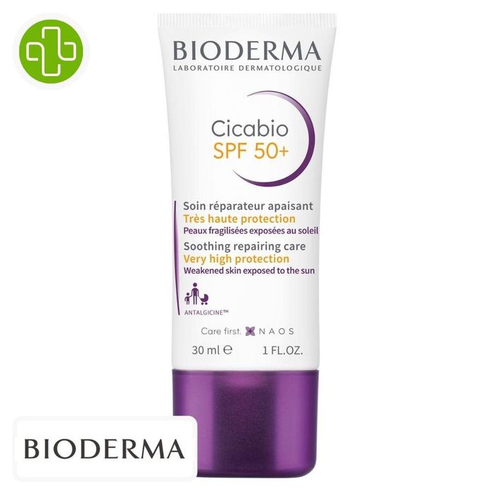 Bioderma CICABIO SPF50+ SOIN REPARAT. APAISANT 30 ML