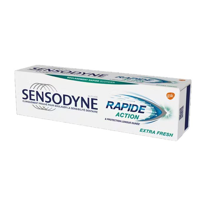 SENSODYNE DENTIFRICE RAPIDE FLUORE EXT FR 75 ML
