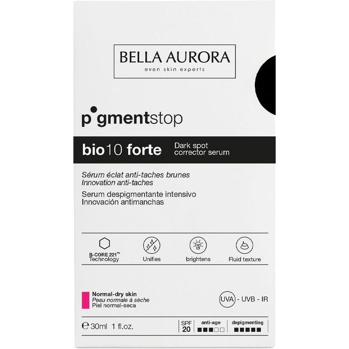 BELLA AURORA BIO10 SERUM ECLAT ANTI TACHE PEAUX NORMAL ET SECHE 30ML