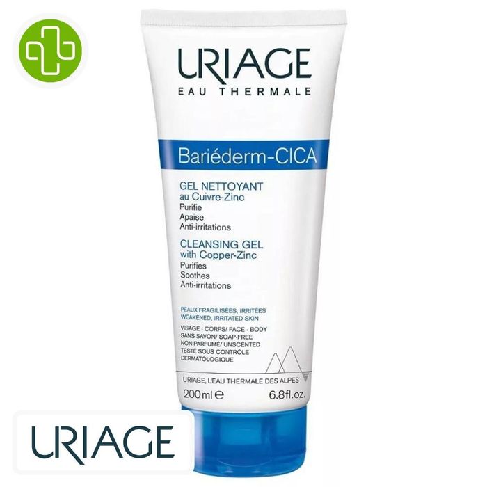 URIAGE BARIEDERM CICA GEL NETTOYANT 200ML