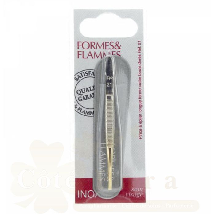 FORMES&FLAMMES PINCE A EPILER ACIER GORGE R:11
