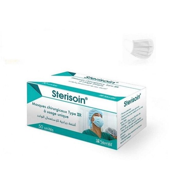MASQUE CHIRURGICAL STERIFIL BLANC /50