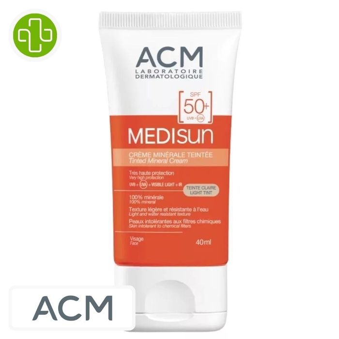 ACM MEDISUN CREME MINERAL TET CLAIR SPF50+40ML