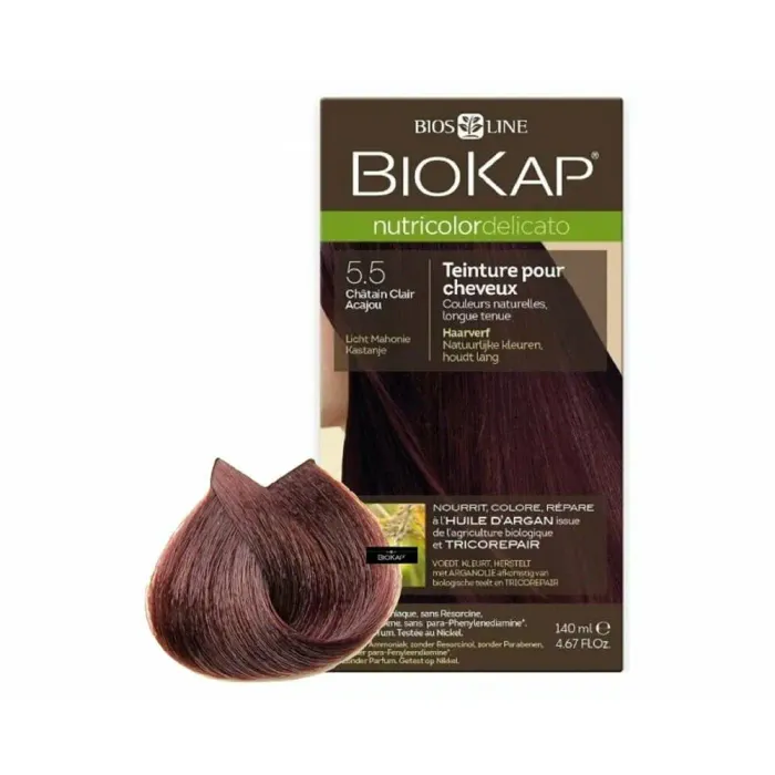 BIOKAP NUTRICOLOR DELICATO 5.5 CHAT CLR ACAJOU