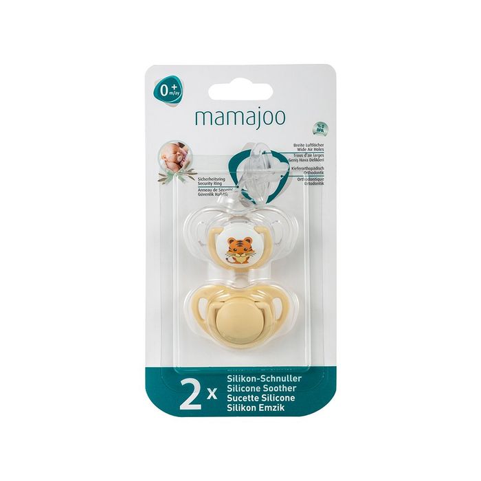 MAMAJOO SUCETTE SILICONE ORTH TIGER 6M+(MMJ3060)+ECRU