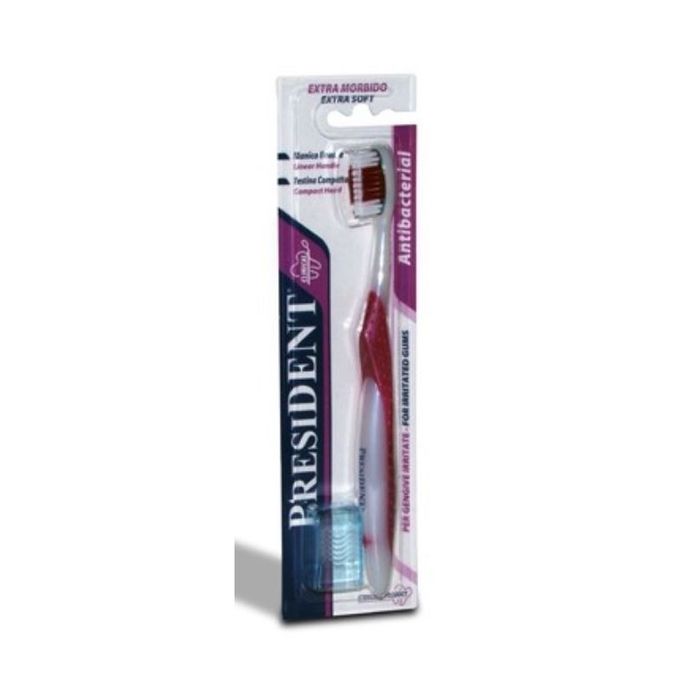 PRESIDENT BROSSE A DENTS ANTI BACTERIAL (PROFI) SOUPLE