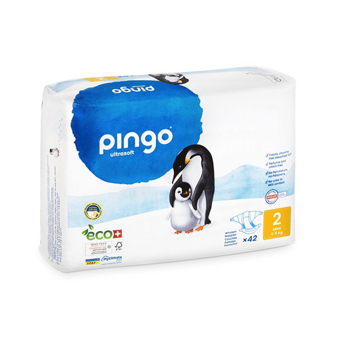 COUCHES PINGO MINI T2 3-6KG SACHET DE 42 COUCHES