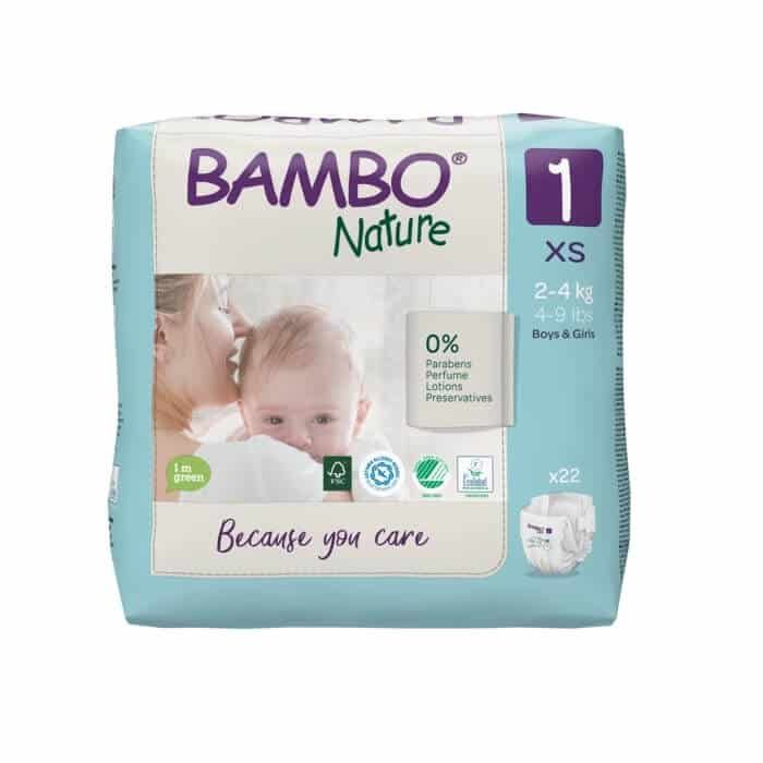 BAMBO NATURE COUCHES T1 2-4KG /22 C.4353