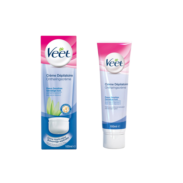 VEET CREME DEPILATOIRE PEAUX SENSIBLE 100ML BLEU