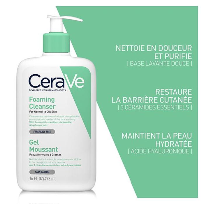 CERAVE GEL MOUSSANT PNM 473ML