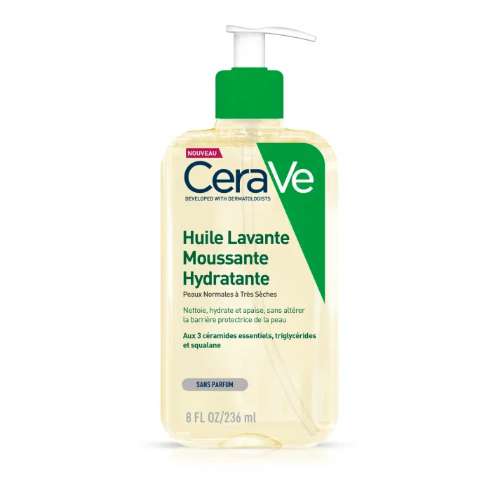 CERAVE HUILE LAVANTE MOUSSANTE HYDRATANTE 236ML