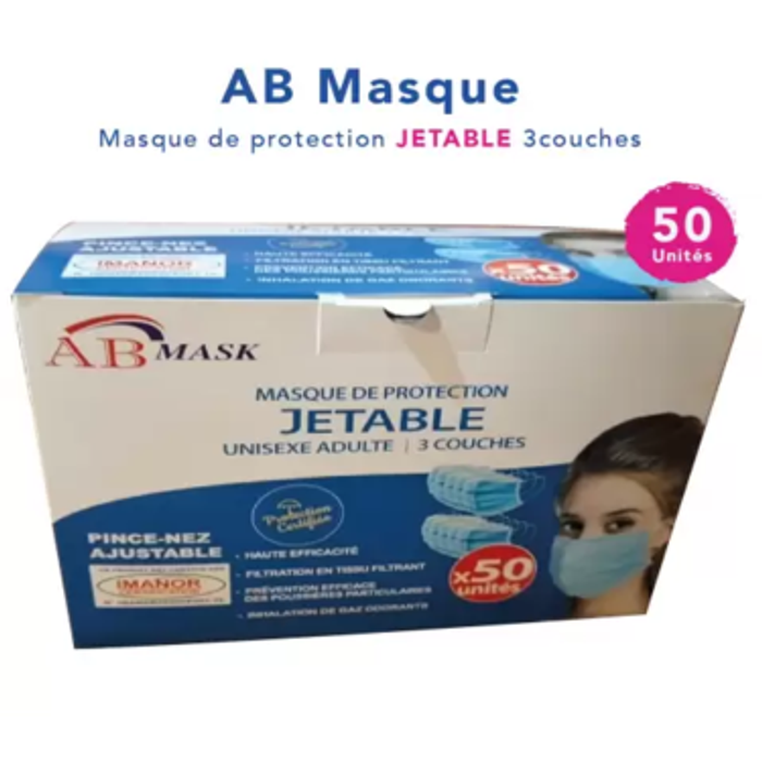 MASQUE DE PROTECTION BENS ADULTES BOITE DE 50