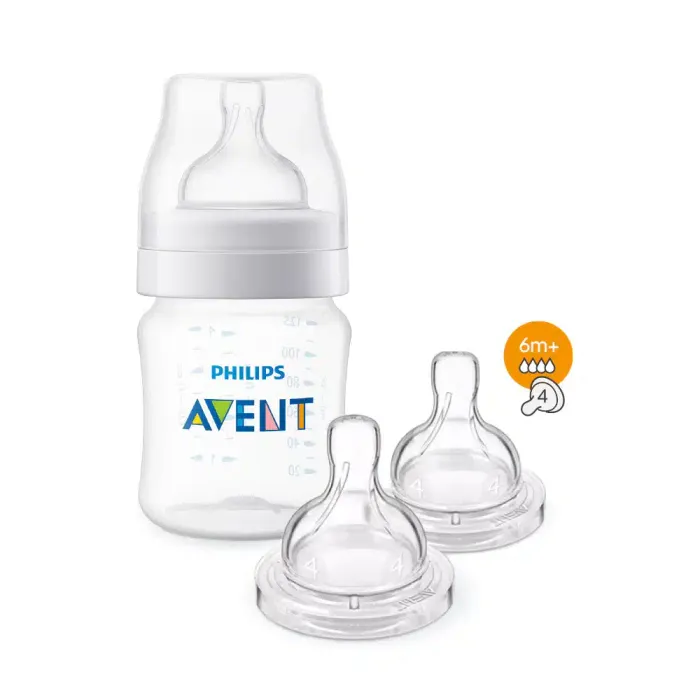 AVENT BIBERON ANTI COLIC 125ML 810/61+TETINES6M+PACK