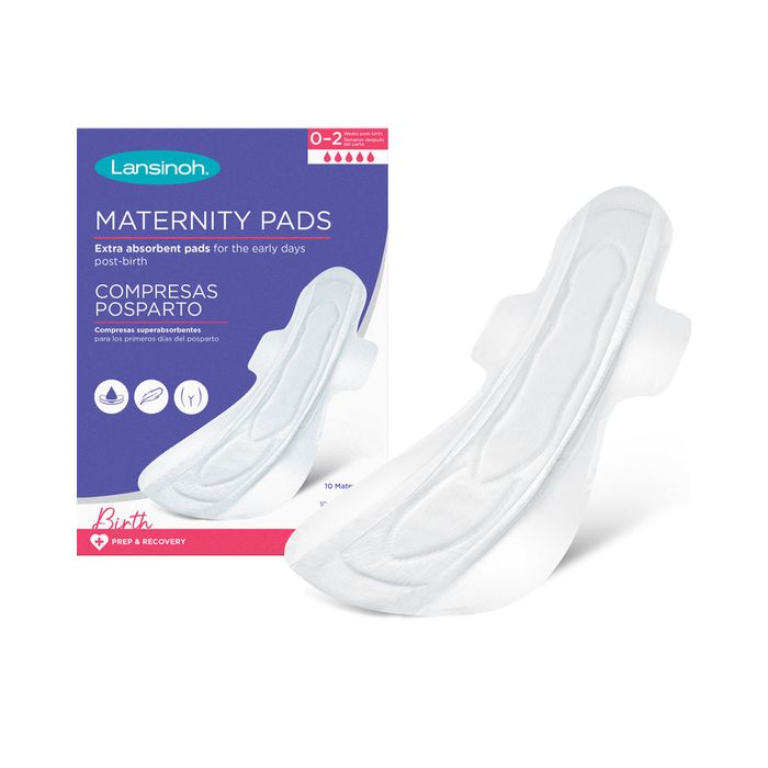 LANSINOH SERVIETTES MATERNITE-T/L 0-2 SEMAINES -10UNITES