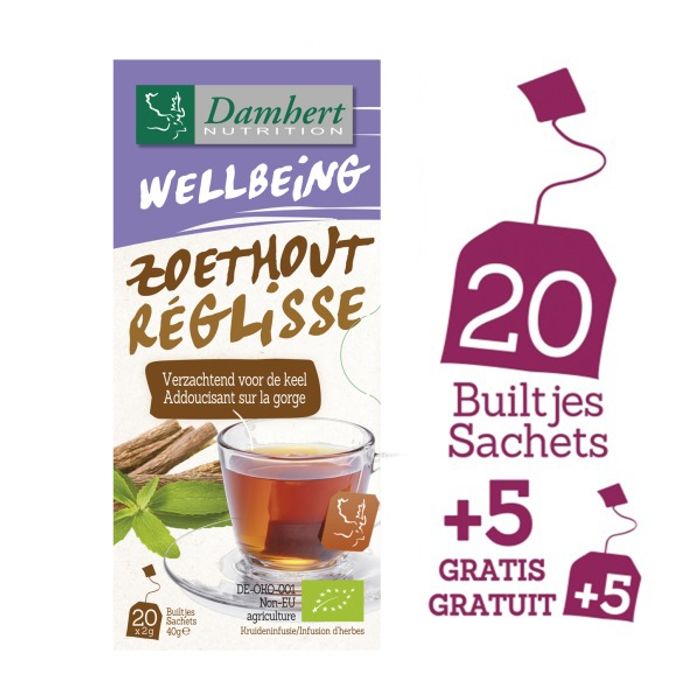TISANE REGLISE 20 SACHET DAMHERT