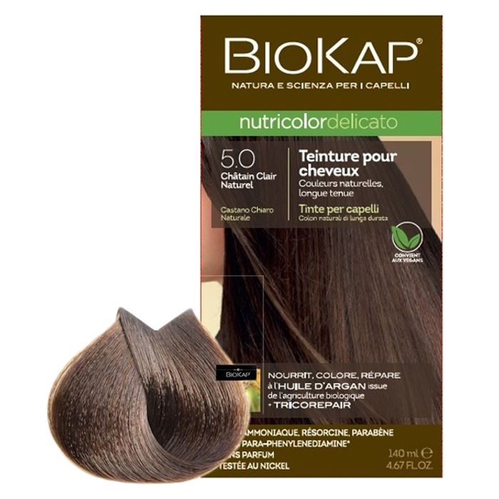 BIOKAP NUTRICOLOR DELICATO 5.0 CHATIN CLAIR NAT