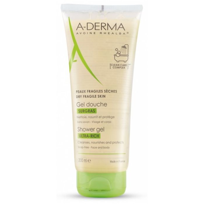 ADERMA GEL DOUCHE SURGRAS P SECHES 200ML