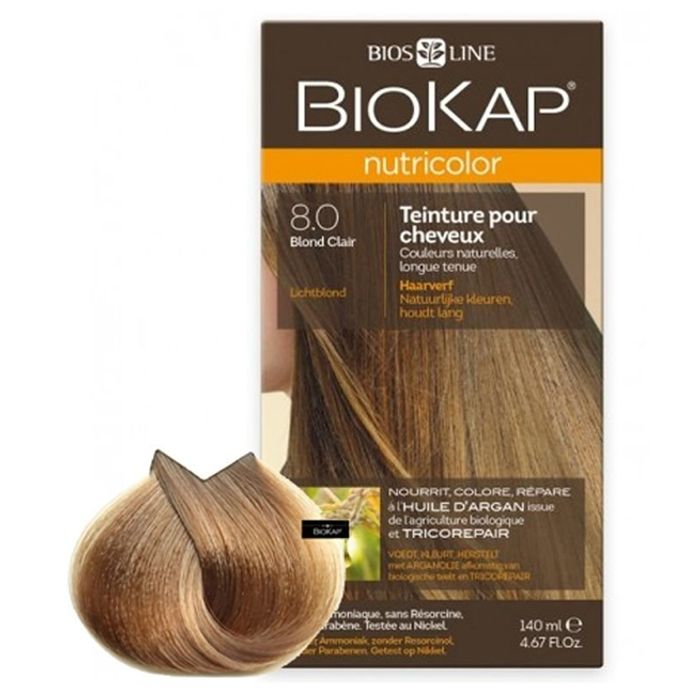 BIOKAP NUTRICOLOR 8.0 BLOND CLAIR