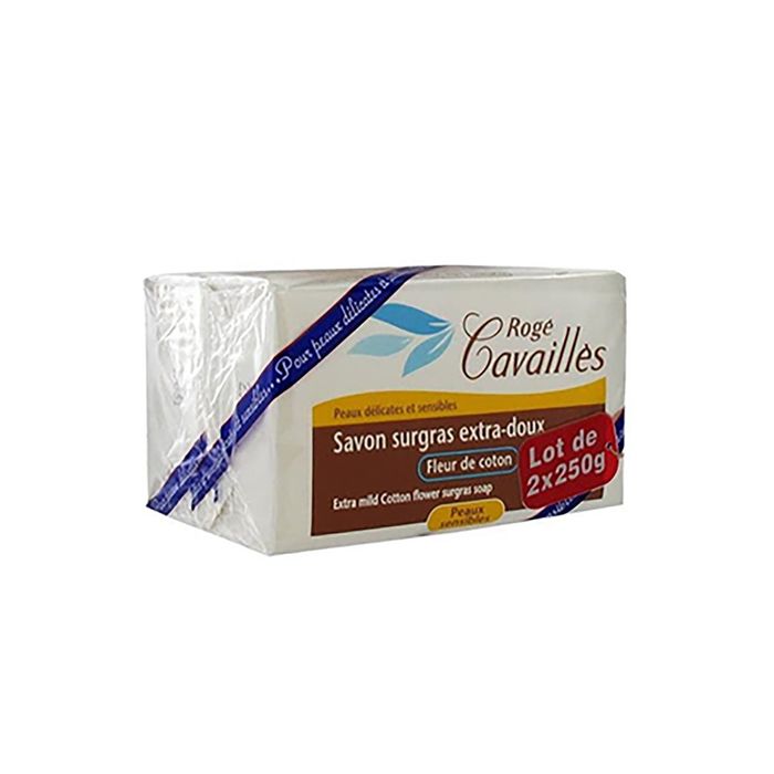 roge cavailles SAVON SURGRAS FLEUR DE COTON 250G X2