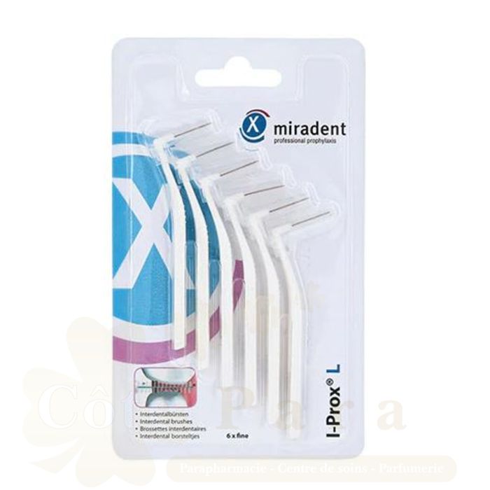 MIRADENT I-PROX CHX BROSSETTES FINES BLANCHES