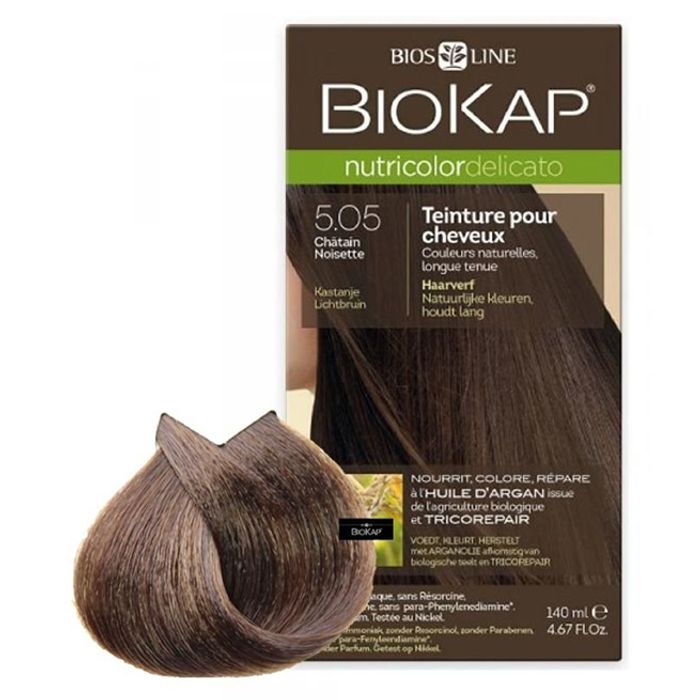 BIOKAP NUTRICOLOR DELICATO 5.05 CHATIN NOISETTE