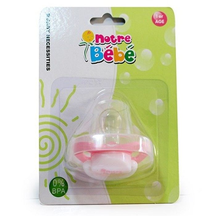 NOTRE BEBE SUCETTE ANATOMIQUE NUIT 1AGE SILIC DECOREE