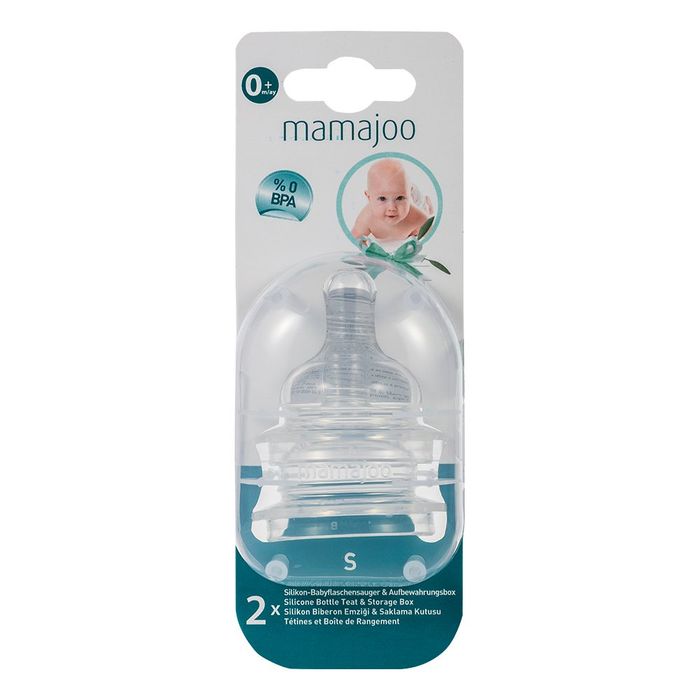 MAMAJOO TÉTINES SILICONE S 0M X2+BOITIER