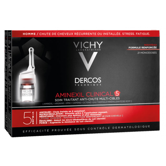 Vichy DERCOS AMINEXIL CLINICAL 5 HOMME 21X6ML